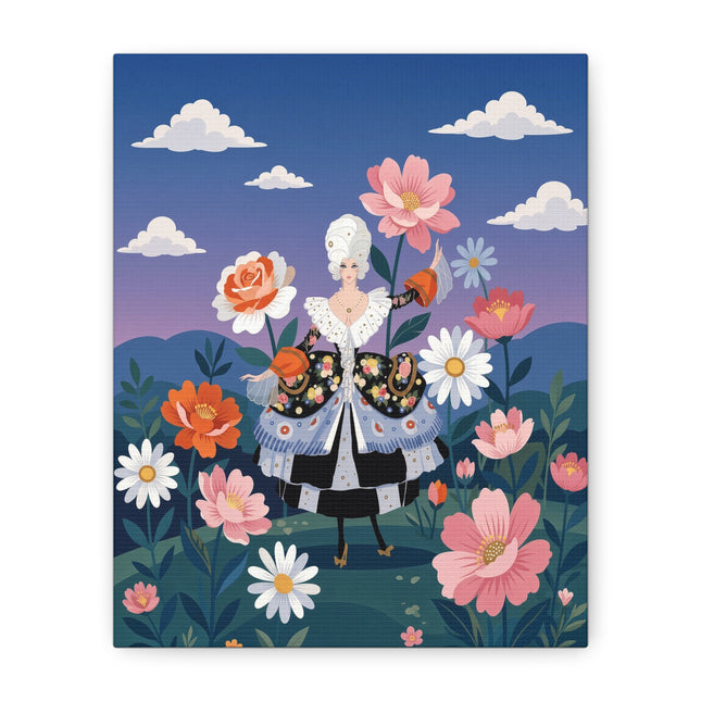 🌸🎀 The Grand Floral Promenade Placemat – Art Deco Fashion Fantasy