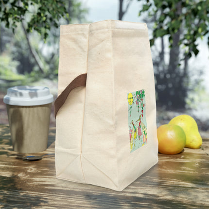 Moonlit Dance of Enchanting Fairies Canvas Lunch Bag With Strap