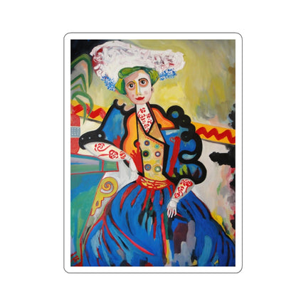 A Mulher by Amadeo de Souza-Carosa Kiss-Cut Stickers (4 Sizes)