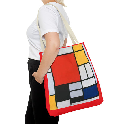 Composition with Red, Yellow, Blue, and Black by Piet Mondrian Tote Bag (AOP)
