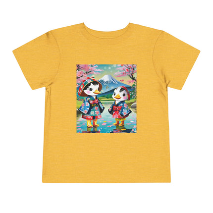 Rainy Day Ducks Toddler Short Sleeve Tee