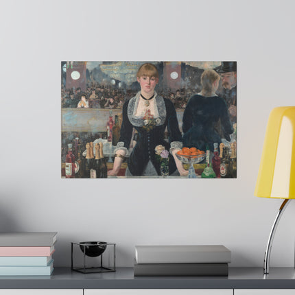 A Bar at the Folies-Bergère by Edouard Manet Matte Canvas, Stretched, 0.75"