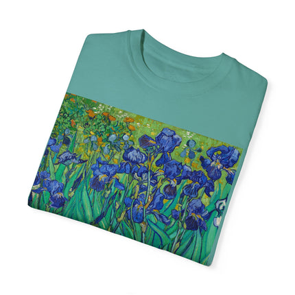 Irises by Van Gogh Unisex Garment-Dyed T-shirt
