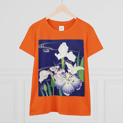 Irises by Kogyo Tsukioka Women's Midweight Cotton Tee