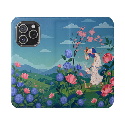 🌸🌿 The Garden Hide-And-Seek Flip Case – Art Deco Floral Whimsy
