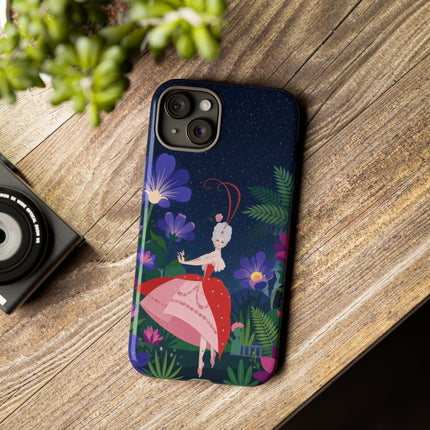🌺✨ The Lady Of The Starlit Enchanted Garden Phone Case – Art Deco Floral Fantasy