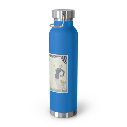 Visez au coeur, belles dames! by George Barbier Copper Vacuum Insulated Bottle, 22oz
