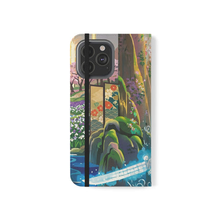 🐆⚔️ Circuit Samurai Jaguar Flip Case – Neon Power & Electric Honor