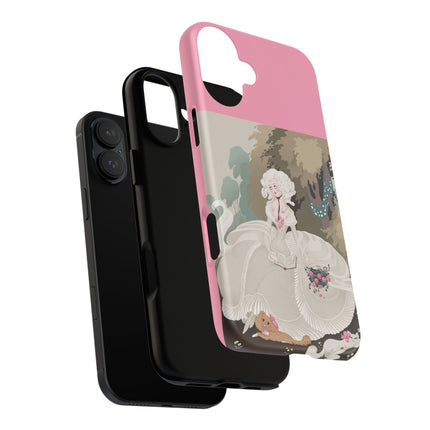 Rococo Garden Reader Phone Case – Whimsical Elegance & Timeless Charm