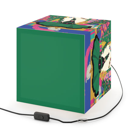 🎄🎁 The Emerald Christmas Belle Light Cube Lamp – Colorful Holiday Fashion Fantasy