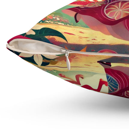 The Dragon Fairy’s Dance Spun Polyester Square Pillow