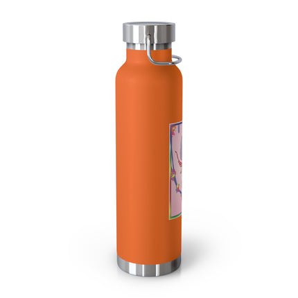 A Playful Fairy Jumps Rope Copper Vacuum Insulated Bottle, 22 oz