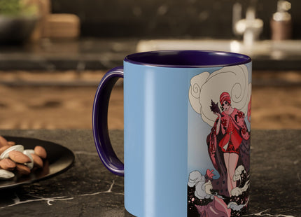 Goddess of the Swirling Sea Colorful Mugs (11oz, 15oz)
