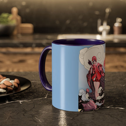 Goddess of the Swirling Sea Colorful Mugs (11oz, 15oz)