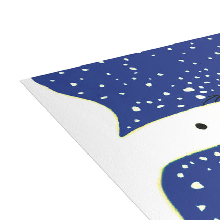 Snowman in Falling Snow Postcard Bundles (envelopes included)