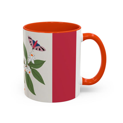 Blue Tit & Butterfly Colorful Mugs – Spring Harmony & Delicate Beauty