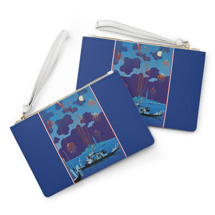 Fireworks in Venice by George Barbier Clutch Bag