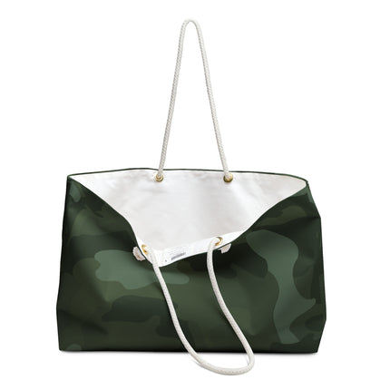 Classic Camouflage Print Weekender Bag