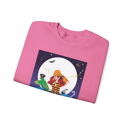 Moonlit Pirate Halloween Unisex Heavy Blend™ Crewneck Sweatshirt