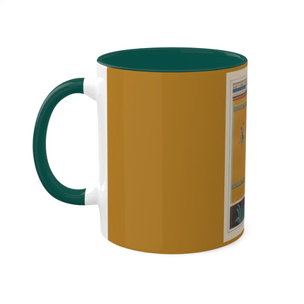 Pompeii Walls Pl.20 by Victor Steeger Colorful Mugs, 11oz