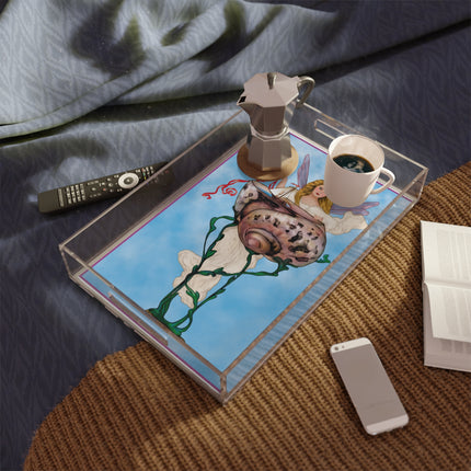 Enchanting Serenity Acrylic Serving Tray