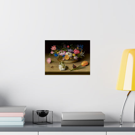 Flower Still Life by Ambrosius Bosschaert Matte Horizontal Posters