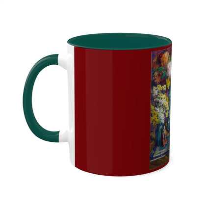 Fish, Fruits, and Flowers by Kathryn E. Cherry Colorful Mugs, 11oz
