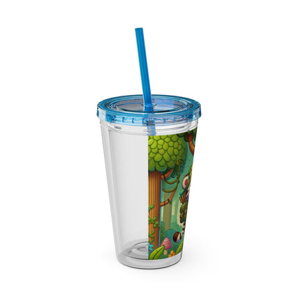Stealthy Stripes Sunsplash Tumbler with Straw, 16oz