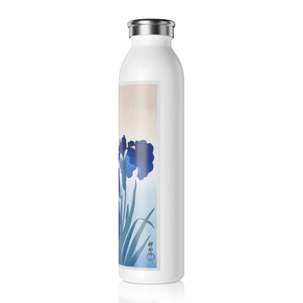 Irises by Ohara Koson Slim Water Bottle