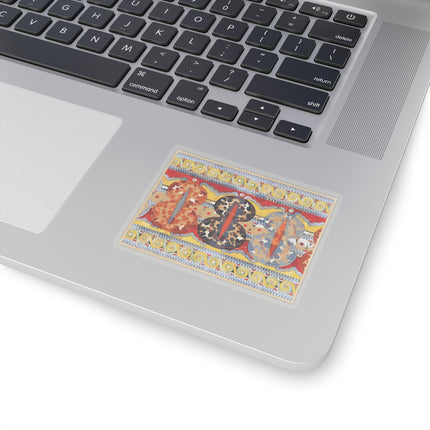 Reproduction of the Shield Frieze by Emile Gilliéron Kiss-Cut Stickers (4 Sizes)