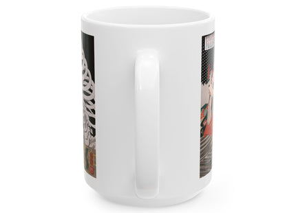 Mitsukuni Defying the Skeleton Spectre by Utagawa Kuniyoshi Ceramic Mug (11oz, 15oz)