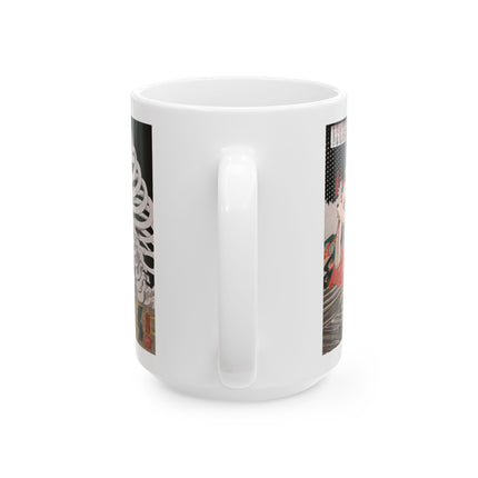Mitsukuni Defying the Skeleton Spectre by Utagawa Kuniyoshi Ceramic Mug (11oz, 15oz)