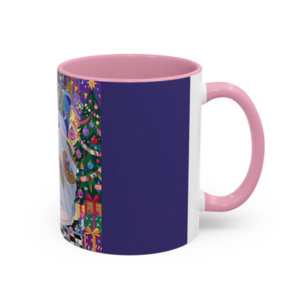 🎄✨ The Lady Of The Christmas Ornament Colorful Mug – Art Deco Holiday Fantasy