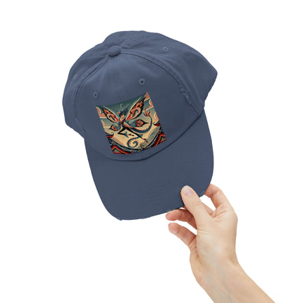 Dragon Fairy of the Temple Unisex Distressed Cap