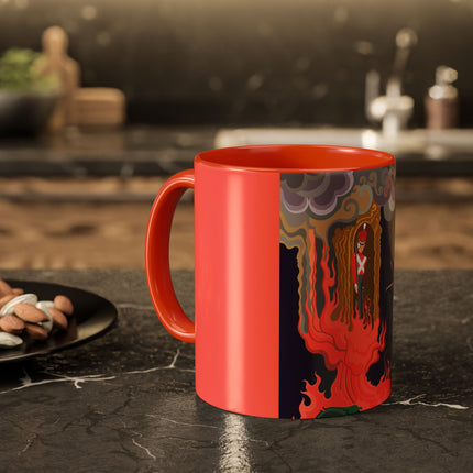The Firebird's Awakening Colorful Mug (11oz, 15oz) – Ballet Fantasy, Mythic Fire & Art Deco Drama