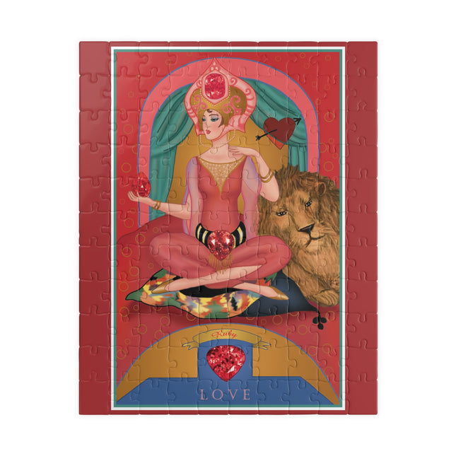 July & Ruby (from the Gem Series) by Sofia Chiostri Puzzle (110, 252, 500-piece)