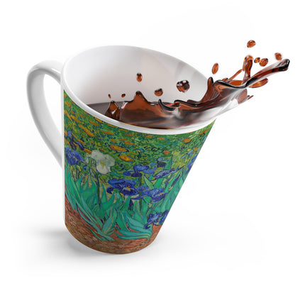 Irises by Vincent Van Gogh Latte Mug