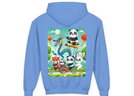 Rolling Along Together Youth Heavy Blend Hooded Sweatshirt