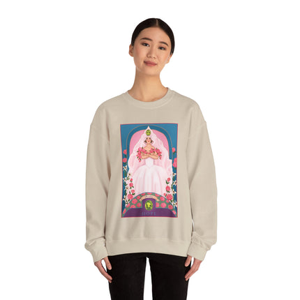 August & Peridot (from the Gem Series) by Sofia Chiostri Unisex Heavy Blend™ Crewneck Sweatshirt