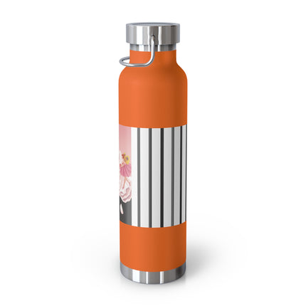 Pierrot & Fairies Dressed in Pink by Sofia Chiostri Copper Vacuum Insulated Bottle, 22oz