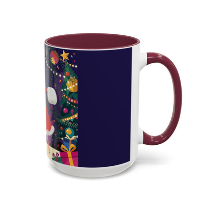 🎄❄️ The Christmas Snowball Dance Colorful Mug – Whimsical Holiday Fashion Fantasy