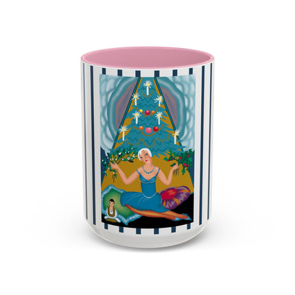 Art Deco Christmas Elegance Colorful Mugs (11oz, 15oz)