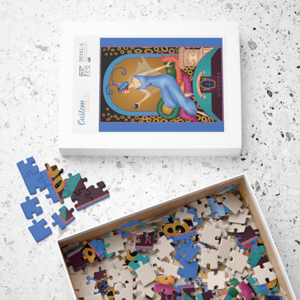 September & Sapphire (from the Gem Series) by Sofia Chiostri Puzzle (110, 252, 500-Piece)