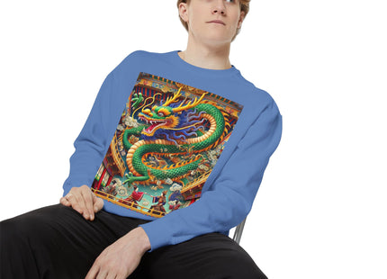 Tibetan Dragon Over Kabuki Duel Sweatshirt