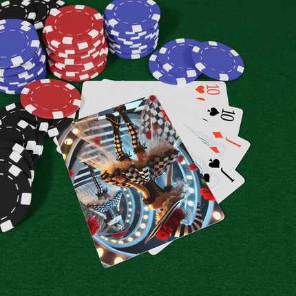 Halloween Witch Through the Mirror Playing Cards
