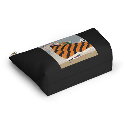 Snowfall Courtesan Cosmetic Bag – Whimsical Winter Elegance