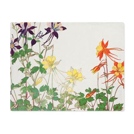 Aquilegia Flowers by Tanigami Kônan Placemat, 1pc