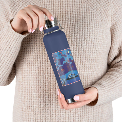 Fireworks in Venice by George Barbier Copper Vacuum Insulated Bottle, 22oz