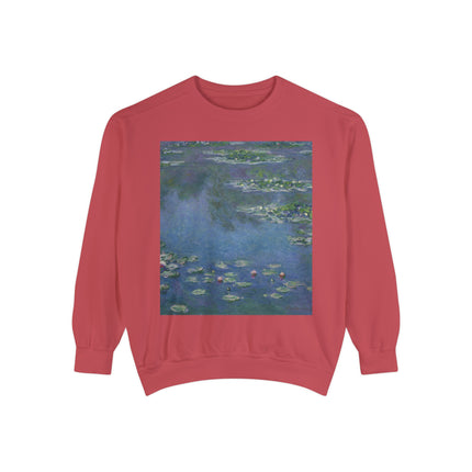 Water Lilies by Claude Monet Unisex Garment-Dyed Sweatshirt