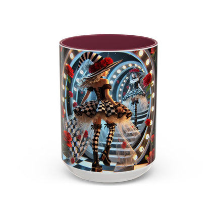 Halloween Witch Through the Mirror Colorful Mugs (11oz, 15oz)